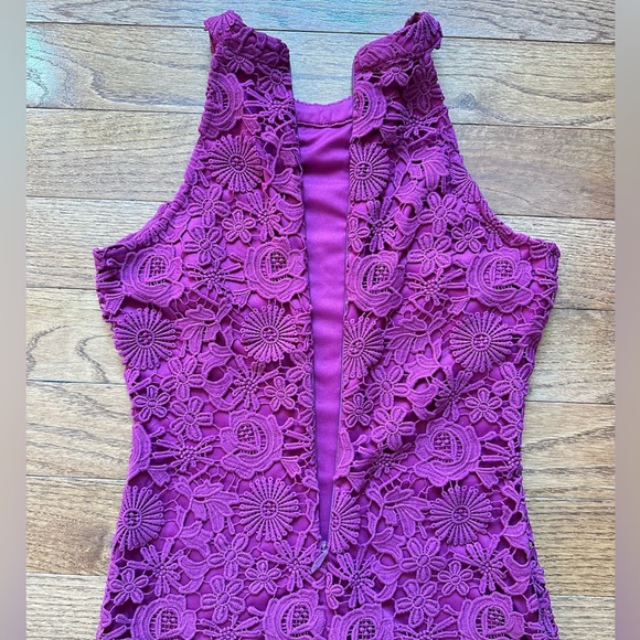 Lulus Love Poem Magenta Lace Dress - Picture 10 of 13